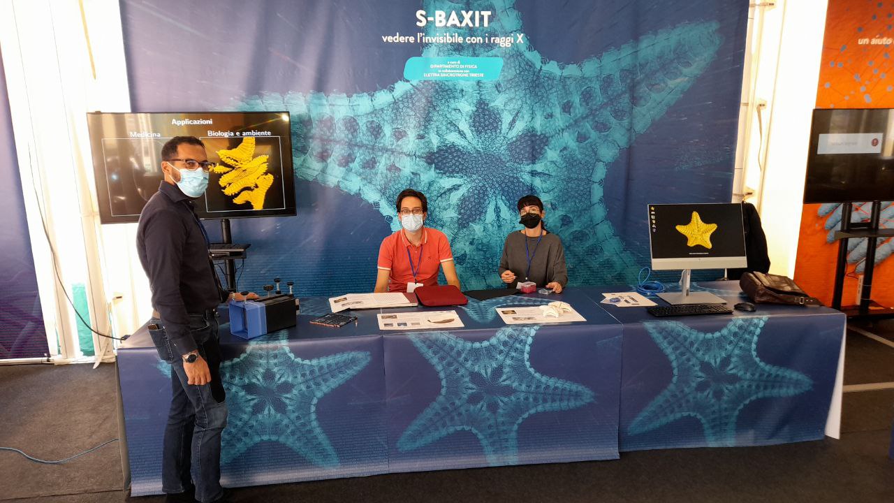 Vittorio, Fabio and Sara at our Trieste Next stand (2021)